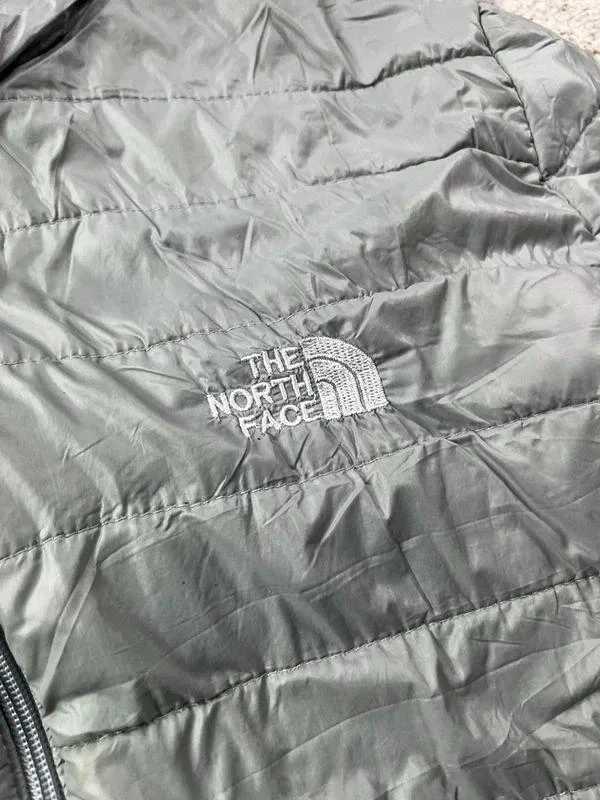 The North Face Men's Vintage Grey Puffer Zip Jacket Size L – photo 3